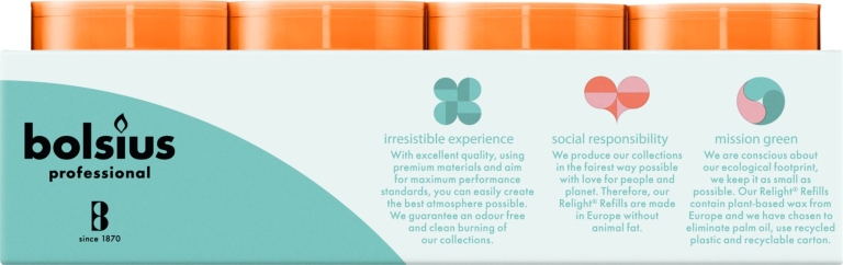 Bolsius | VOORDEELVERPAKKING | Relight rood kaarsen | Navulling 80 stuks 
