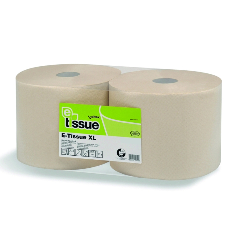E-Tissue | Industrierol 2-laags | 2 x 360 meter