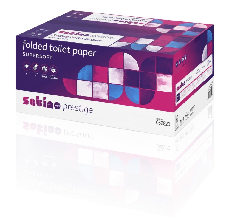 Satino Prestige | Bulkpack toiletpapier 2-laags wit 36 x 250 vel