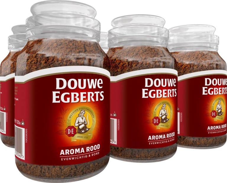 Douwe Egberts | Oploskoffie | Aroma Rood | 6 x 200 gram