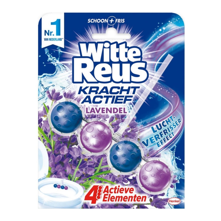 Witte Reus | Toiletblok Actief Lavendel | 10 x 50 gram