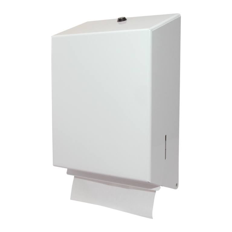 Euro Products | Z-vouw handdoekdispenser | Gemoffeld staal | Wit