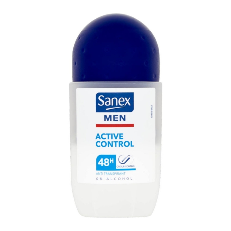 Sanex | Men Deodorant Roll-on Active | 6 x 50 ml