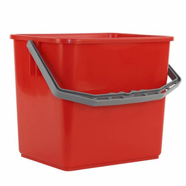 Betra | Emmer | Rood | 6 liter | Werkwagen-emmer