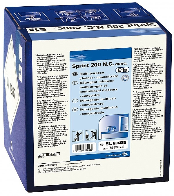 TASKI | Sprint 200 N.C. | Concentraat | Cubitainer | Inhoud: 5 liter