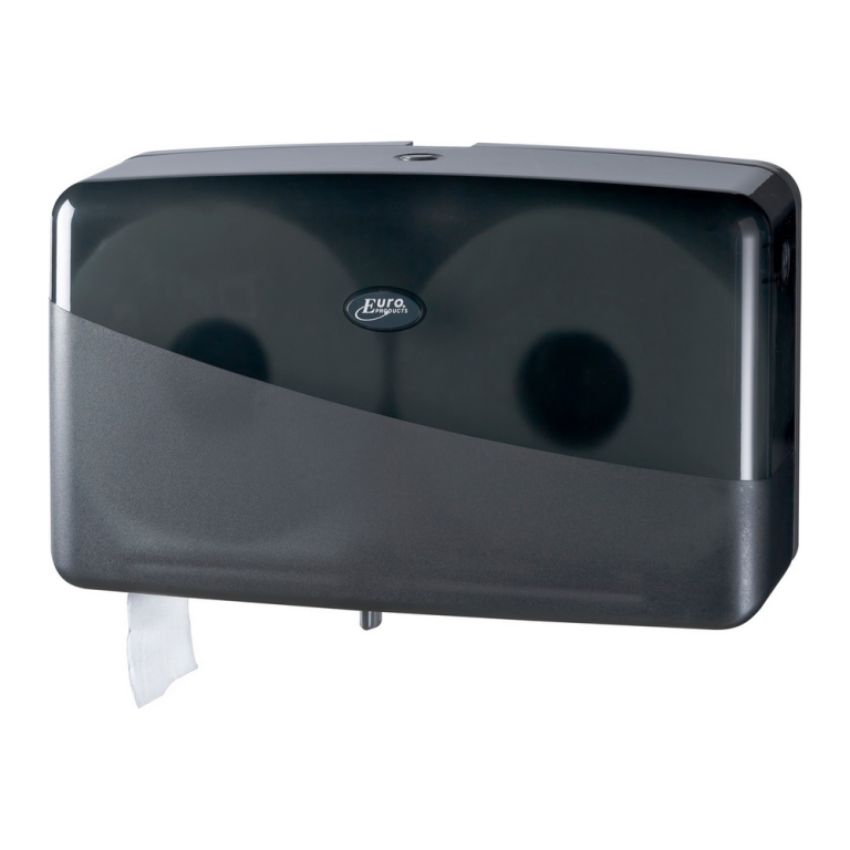 Euro Products | Toiletpapierdispenser | Mini Jumborol | 2- rol | Zwart 
