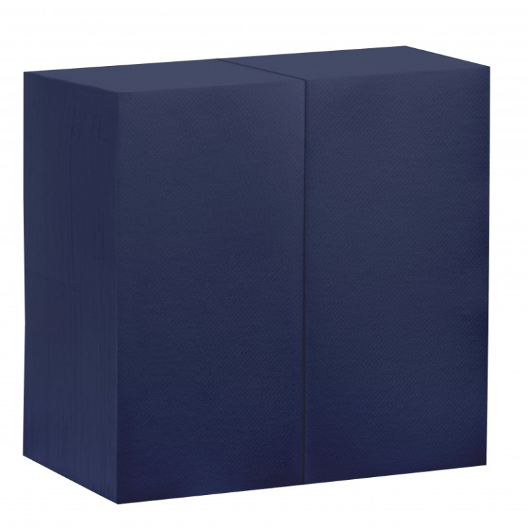 Airlaid | Servetten 1-laags | 1/8 vouw | Donkerblauw | 40x40cm | 10x50 stuks