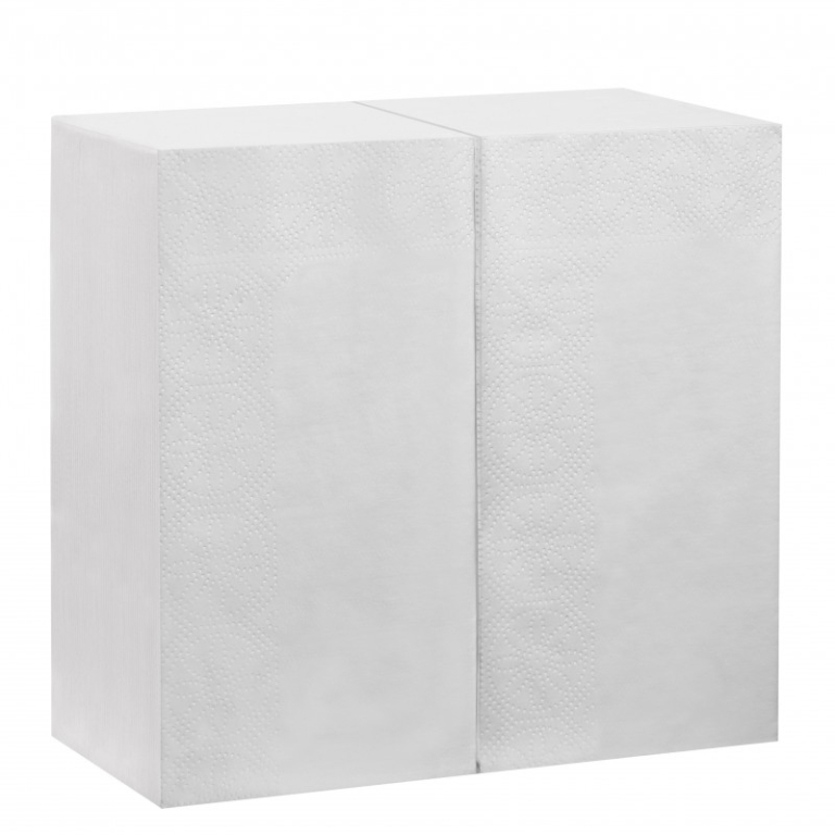 Servetten 2-laags | 1/8 vouw | Wit | 40x40cm | 8x125 stuks