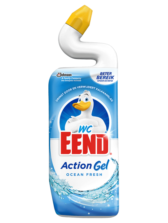 WC eend | Toiletreiniger | Ocean Fresh | Fles 12 x 750 ml