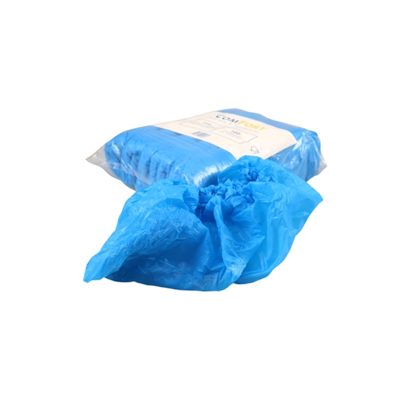 PE Schoenovertrek | Blauw | 15 x 41 cm | 2000 stuks