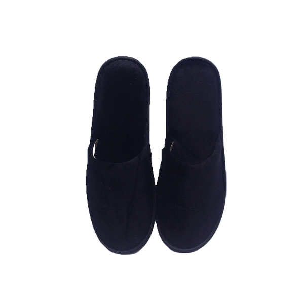Aqualine | Slippers Velours | Zwart | 100 stuks