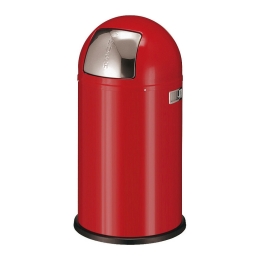 Prullenbak 50ltr Wesco Pushboy rood
