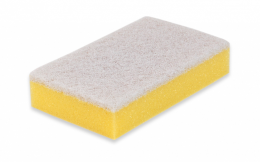 Wecoline | Schuurspons | Geel-wit | 10 stuks