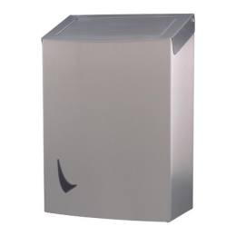 Wings | Afvalbak | Gesloten | Pushdeksel en binnenring | RVS | Inhoud: 20 liter