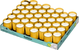 Bolsius | Clear Cup Plus | Amber | 40 stuks