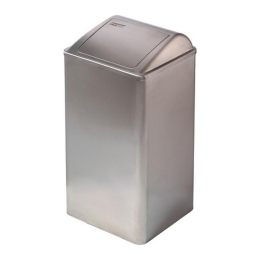 Mediclinics | Afvalbak | Gesloten | RVS | Inhoud: 65 liter