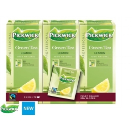 Pickwick | Professional | Groene thee Original Lemon | 75 x 2 gram