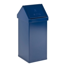 Afvalbak 55ltr Carro -Swing tuimeldeksel Blauw