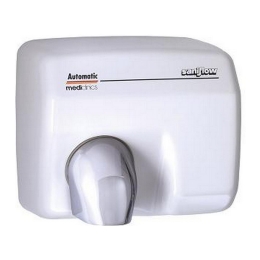 Mediclinics | Handdroger | Automatisch | 2250 watt | Wit | Staal