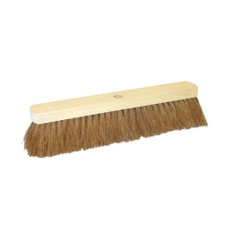 Betra | Zaalveger | Hout | Kokos haar | Inclusief steelhouder | 80 cm