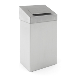 Afvalbak 18ltr met hygiënische top mat rvs