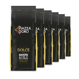 Piazza d' Oro | Dolce koffiebonen | Doos 6 x 1 kg