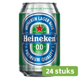 Heineken | 0.0% Alcoholvrij | Blik 24 x 33 cl 