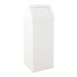 Prullenbak Carro-Push 110ltr pushklep wit