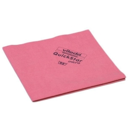 Vileda | Quikstar | Microvezeldoek | Rood | 5 stuks
