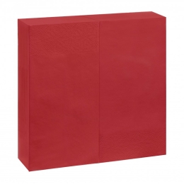 Servetten 2-laags | 1/8 vouw | Rood | 40x40cm | 32x50 stuks