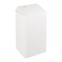 Mediclinics | Afvalbak | Gesloten | Wit | Inhoud 65 liter