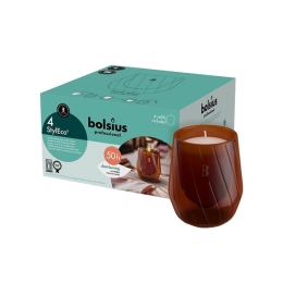 Bolsius | Styleco | Houder Bruin | 4 x 2 stuks