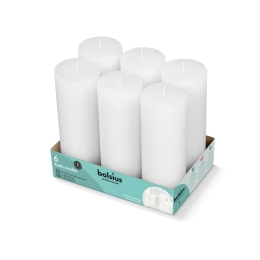 Bolsius | Rustieke Stompkaarsen 190/68 | Cloudy White | 6 stuks