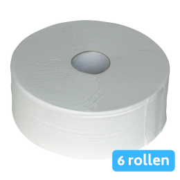 Euro Products | Toiletpapier 2-laags cellulose | Maxi jumbo | 6 x 380 meter