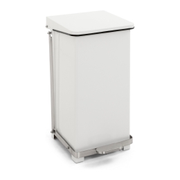 Industriële pedaalemmer 45 ltr wit