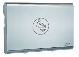 Mediclinics Babyverschoontafel wandmodel horizontaal RVS