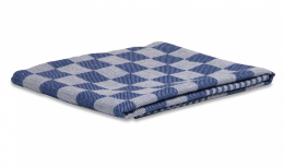 Wecoline | Theedoek | Blauw geblokt | 65 x 65 cm | 6 stuks