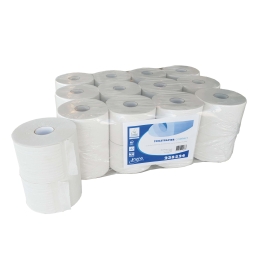 Euro Products | Toiletpapier | Compact 2-laags | Wit | 24 x 100 meter