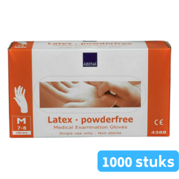Handschoen Latex Blauw gepoederd M 10 x 100 stuks