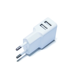 Dual Usb Oplader 220 V Wit | 5 stuks