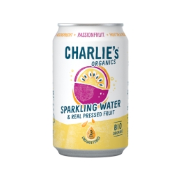 Charlie's Organics | Sparkling Water Passionfruit Bio | 12 x 33 cl