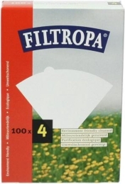 Koffiefilters | no. 4 | Wit | 4 x 100 stuks