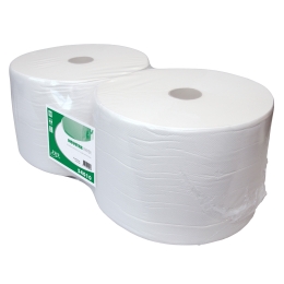 Euro Products | Industriepapier | 1- laags recycled | Wit | 2 x 1000 meter