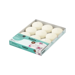 Bolsius | Maxi Drijfkaarsen | Ivoor | 12 stuks
