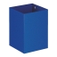 Papierbak vierkant 21ltr metaal blauw
