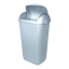 PlastiQline | Hygiënebak | Kunststof RVS look | Inhoud: 23 liter