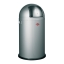 Prullenbak 50ltr Wesco Pushboy aluminium