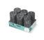 Bolsius | Rustieke Stompkaarsen 130/68 | Stormy Grey | 6 stuks