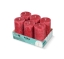 Bolsius | Rustieke Stompkaarsen 130/68 | Velvet Red | 6 stuks